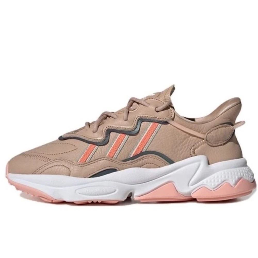 New Adidas Originals Women's Ash Pearl Ozweego Shoes Sneakers EE7017 Size 9